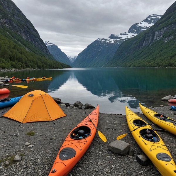 Comment organiser un camping pour une expédition de kayak en région de fjords en été?