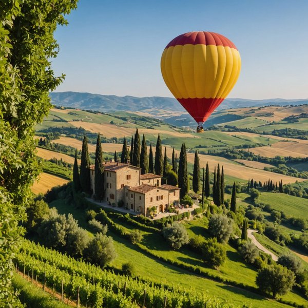 Quels conseils pour louer une maison de vacances en Toscane avec des ateliers de cuisine et des balades en montgolfière?